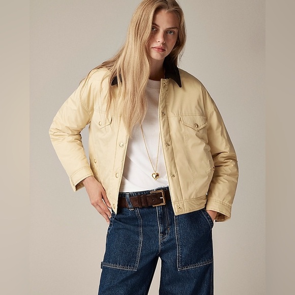 J. Crew Jackets & Blazers - J Crew Puffer trucker jacket CD107